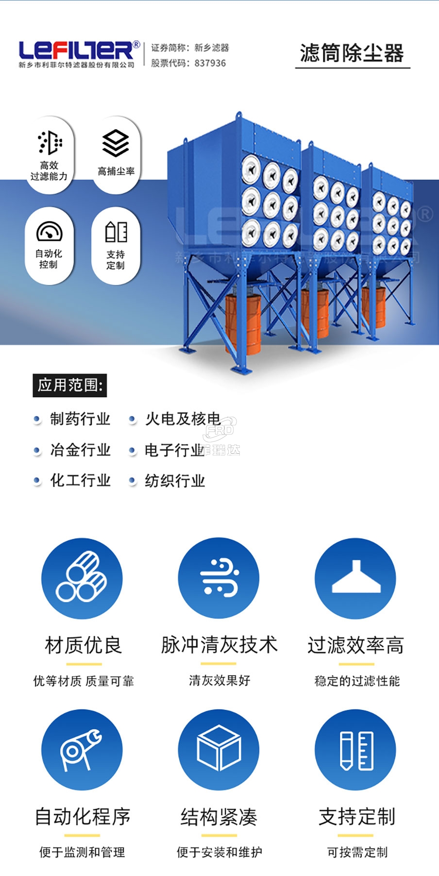 濾筒除塵器簡介 濾筒除塵器簡介